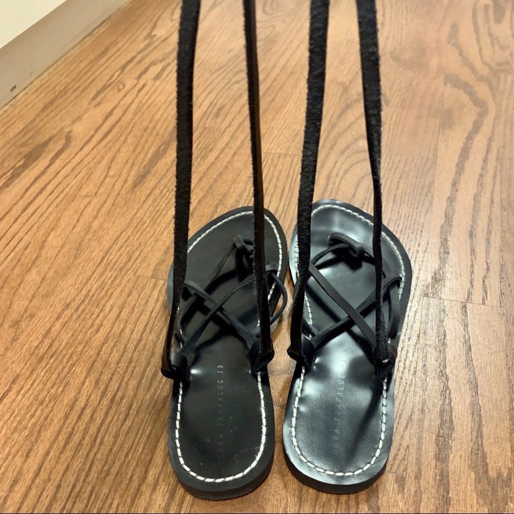 Zara wrap around gladiator sandals